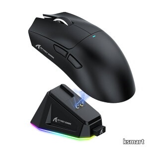 �y���������zATTACK SHARK X11 �Q�[�~���O�}�E�X ���C�����X ���� 2.4g/Bluetooth/USB-C ���y��63g 22000DPI �[�d�h�b�N�t�� �ő�65���ԓ��� �Z�K�擾�ς� �i�u���b�N�j