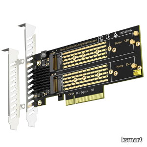 �y���������zPA21 2 �� M.2 PCIe 4.0 �ϊ��A�_�v�^�i2 �� NVMe SSD �Ή��jM.2 NVMe RAID �Ή� PCIe ����@�\��Ή�