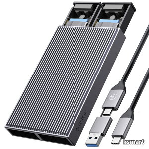 �y���������zM.2 SSD �O�t���P�[�X NVME �P�[�X SSD �P�[�X M Key PCIe 2230/2242/2260/2280 M.2 SSD�p USB C - M2 �P�[�X�H��s�v �A���~�j�E�� M.2 �P�[�X UASP Trim�w��