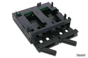 �y���������zExpressCage 5.25�x�C �����f�o�C�X���� 2 x 2.5 SAS/SATA SSD or HDD + Slim(Ultra Slim) ODD | MB732SPO-B