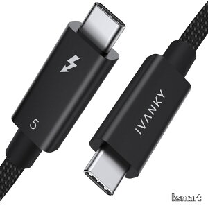 �y���������z5 �P�[�u�� IVANKY 240W�}���[�d 8K/60Hz�f���o�� �ő�120Gbps �����f�[�^�]�� Thunderbolt 4/3 USB4 ���ʌ݊� MacBook Pro&Air&Neo/Mac Mini&Studio/iPad/iPh