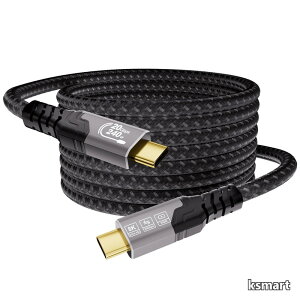 �y���������zUSB C �P�[�u�� 5m�CUSBC 3.2 Gen2x2 �K�i 20Gbps �����]���CPD3.1 240W �}���[�d�C8K@30Hz�C4K@144Hz/60Hz USB C �f���o�́CThunderbolt 4/MacBook Pro/iPhon