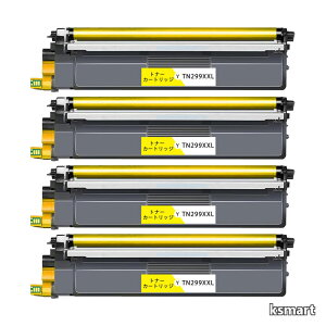 �y���������z4�{ ���g�i �݊��g�i�[�J�[�g���b�W ��e�� Brother�p TN-299XXL Y TN-299 �Ή��@��FHL-L3240CDW/MFC-L3780CDW