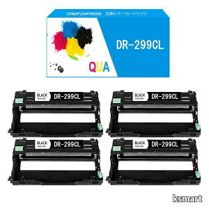 �y���������z�u���U�[�p�݊��h�������j�b�g Brother�pDR-299CL �u���b�N �J���[4�F���p�h�������j�b�g DR 299CL4�{�Z�b�g�K�p�v�����^�[�@��: HL-L3240CDW / MFC-L3780CDW