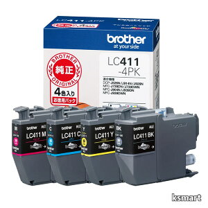 �y���������zLC411-4PK-E �Ή��^��:DCP-J926N�AMFC-J904N�AMFC-J739DN�AMFC-J939DN �� + �u���U�[�H�� �y�u���U�[�����z�C���N�J�[�g���b�W�u���b�N LC411BK �Ή��^��:DCP-