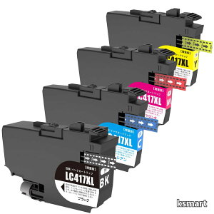 �y���������zLC417XL �C���N�J�[�g���b�W ���e�ʃu���U�[ Brother LC417XL4�F�C���N�Ή�Brother �Ή�Brother MFC-J7600CDW MFC-J5800CDW MFC-J7500CDW HL-J7010CDW�v�����^