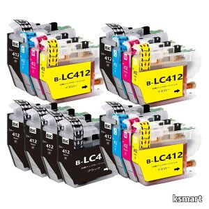 �y���������z���v16�{ (LC412BK�u���b�N*7 LC412C�V�A�� LC412M�}�[���^ LC412Y�C�G���[�e3�{) �Ή��v�����^�[�@��FMFC-J7100CDW / MFC-J7300CDW ��e�ʔėp�C���N�^���N