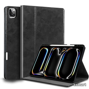 �y���������zfor iPad Pro 13 �C���` M5 2025 / M4 2024 �P�[�X �ϏՌ��� �������U�[�� �X�^�C���X�z���_�[ �Ռ��h�~ �蒠�^ �ی� �A�W���X�^�u���X�^���h �I�[�g�X���[�v/