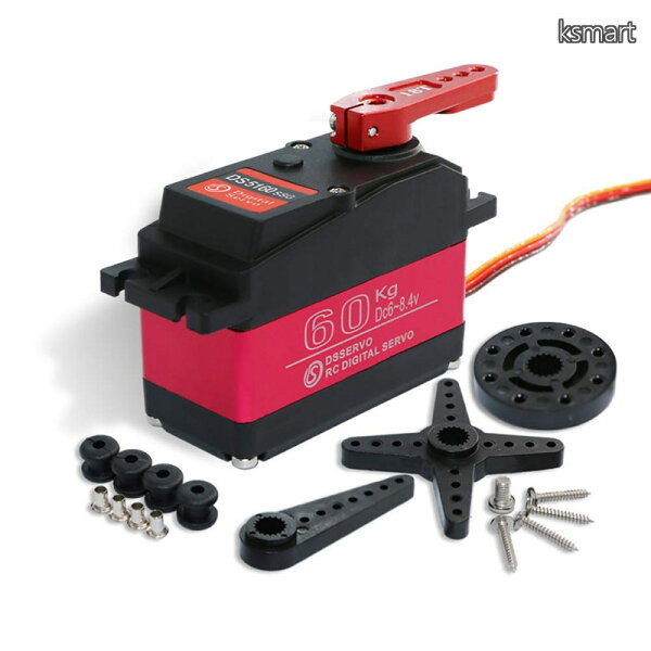 【送料無料】60KG 270度SSGビッグRCデジタルサーボステンレス鋼ギア?1/5スケールRedcatHPI Baja 5B SSRCクローラー用8.4Vバハサーボ高電圧高速防水サーボ