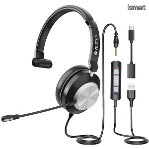 �y���������z�A�b�v�O���[�h�w�b�h�Z�b�gUSB/Type - C/3.5mm �Ў��Ή��F�V�^�m�C�Y�L�����Z�����O�}�C�N�t���L���R���g���[�� PC �p�w�b�h�z�� Web ��c�AZoom/Skype �ʘb