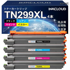 �y���������zTN299XL �g�i�[ Brother�p ��e�� �u���U�[ �p �݊��g�i�[�J�[�g���b�W ( TN299XLBK/C/M/Y ) 4�{�Z�b�g �Ή��@�� HL-L3240CDW MFC-L3780CDW