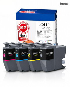 �y���������z�����i �u���U�[ �C���N�J�[�g���b�W LC411-4PK �u���b�N �V�A�� �}�[���^ �C�G���[ 4�F�p�b�N �Ή��^�ԁFDCP-J926N�AMFC-J904N�AMFC-J739DN�AMFC-J939DN �� �v�����^�[
