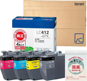 �y���������z�y�����i�z�u���U�[ �C���N�J�[�g���b�W LC412-4PK 4�F�p�b�N �Ή��^��:MFC-J7300CDW�AMFC-J7100CDW �v�����^�[ �R�s�[�@ (TohokuAce)