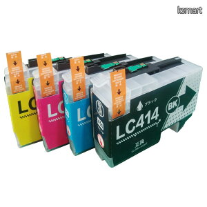 �y���������z3�N�ۏ� �u���U�[ �݊��J�[�g���b�W LC414 DCP-J1203N DCP-J1200N 4�F�Z�b�g ��(�痿) �J���[(����) �x���J���[