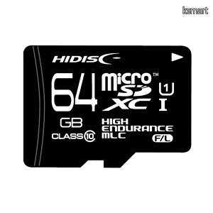 �y���������zHIDISC microSDXC�J�[�h [MLC�̗p]�d�v�f�[�^ �ۑ��p ���ϋv ���蓮�� ������ ���������ϐ��h�����R�p �Ď��J���� Hynix Samsung�`�b�v�̗p HDMCSDXC64GMLLJP3