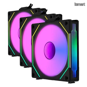 �y���������zLIANLI �P�[�X�t�@�� �uUNI FAN�v�V���[�Y UNI FAN SL-INFINITY REVERSE BLADE 120 �u���b�N �u���[�h���]���f�� �f�C�W�[�`�F�[�� ���o�[�V�u���P�[�u�����W���[��