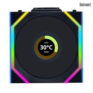 �y���������zLIANLI 120mm ARGB�t�@�� UNI FAN SL LCD Wireless 120 BK Single Pack 1.6�C���`LCD�X�N���[������ 2.4GHz���C�����X �P�[�u���}�l�[�W�����g�s�v FDB ����LED�X�g���b�v
