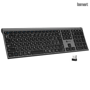 �y���������ziClever �L�[�{�[�h ���C�����X Bluetooth 2.4GHz JIS���{��z�� �f���A�����[�h �t���T�C�Y �}���`�y�A�����O �e���L�[�t�� 3�䓯���ڑ� �[�d�� Type-C �É� ���^ �y��
