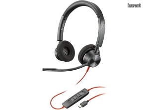 �y���������zPoly(�����f��) �L���w�b�h�Z�b�g Blackwire 3320 USB-C �ڑ� �����p �m�C�Y�L�����Z�����O