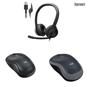 �y���������z�y�Z�b�g�����zLogicool(���W�N�[��) �w�b�h�Z�b�g USB �ڑ� �m�C�Y�L�����Z�����O �}�C�N�t�� H390r �u���b�N �������K�i + ���C�����X�}�E�X �É�