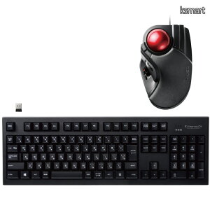 �y���������z�G���R�� 2.4GHz���C�����X�v���~�A�������u�����L�[�{�[�h TK-FDM088TBK & �G���R�� �g���b�N�{�[��(�l�����w�E���w����^�C�v) M-HT1URXBK �Z�b�g