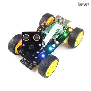 �y���������zFreenove Raspberry Pi 5 4 B 3 B+ Zero 2 W �p 4WD Smart Car Kit�A��ǐՁA���C���ǐՁA���ǐՁA��Q������A�A�v������A�J�����A�T�[�{�iRaspberry Pi�͊܂܂�܂���j