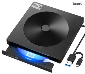 �y���������z�y�A�[�X�h���[���X�����z2-in-1 USB3.0�^USB-C �O�t�� blu-ray�v���C���[ �h���C�u Windows ��p (XP/7/10/11 �Ή�) �y�ʃX���� ����?�Đ��Ή� �v���O�A���h�v���C