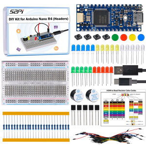 �y���������zGeeekPi Arduino Nano R4 �p DIY�L�b�g �s���w�b�_�[�t��