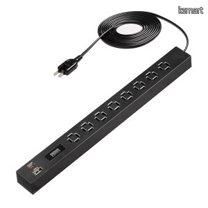 �y���������z�d���^�b�v USB�t�� AC 8�� 3m Type-C USB A �}���[�d �≏�L���b�v �X�C���O�v���O �����R�[�h �X���� �u���b�N 700-TAP082-3BK
