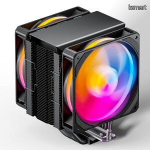 �y���������zCPU�N�[���[ 120mm ARGB�f���A���t�@���t�� ��� AURA Sync���� 5V 3PIN ARGB CPU�t�@�� 6�{�q�[�g�p�C�v AMD AM4 AM5/ Intel LGA 2011