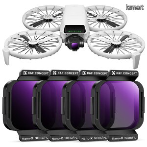 �y���������zCONCEPT DJI Flip Lito X1 ��p ND&PL�t�B���^�[�Z�b�g (ND8&PL+ND16&PL+ND32&PL+ND64&PL) ND�t�B���^�[ �Ό��t�B���^�[ AGC���w�K���X 28�w�i�m�R�[�e�B���O