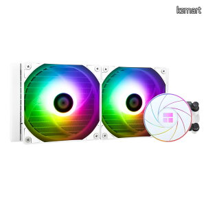 �y���������zAQUA ELITE 240 WHITE ARGB CPU�t��N�[���[�ACPU��p��T�C�Y240�A120mm PWM�t�@���AS-FDB�x�A�����O�AAMD/AM4/AM5�AIntel