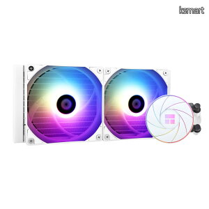 �y���������zAQUA ELITE 240 WHITE ARGB ����CPU�N�[���[�A240��p��T�C�Y�A120mm PWM�t�@��×2�AS-FDB�x�A�����O�AAMD/AM4/AM5�AINTEL