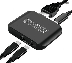 �y���������zC�X�v���b�^�[ 4K 60Hz Type C ���� �f���A�� ���j�^�[ MST SST �g��/�~���[���[�h�B�X�v���C�A�_�v Mac-Book Pro/Air�ADELL XPS 13/15�Ai-Mac�Ai-Pad