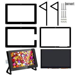 �y���������z5�C���`DSI�^�b�`�X�N���[��+�A�N�����P�[�X TFT LCD�f�B�X�v���C ���j�^�[ 800×480�𑜓x ���Y�x���[�p�C2 3 3B+ raspberry pi 4 �p �P�[�X�t