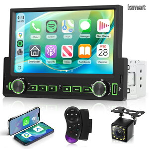 �y���������z1 DIN �J�[�X�e���I�i��ʕt���j�A���C�����XCarPlay?Android Auto?MirrorLink�Ή��A1DIN