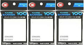 KMC　カードバリア100 レギュラーサイズ用 スリーブサイズ　横66x縦91mm　100枚入り　＜3個セット＞