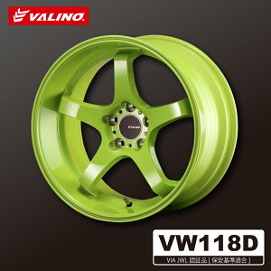 VW118D 9.5J × 18in INSET -12 5H P.C.D.114.3 HUB73 [���C���C�G���[] (1�{/2�{)�y�������� �X�܂֔���(�l���)�zVALINO �z�C�[�� �m���K�㗝�X�n���[�J�[�����ő����͂� ����s��