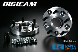 DIGICAM 6061鍛造ハブ付ワイドトレッドスペーサー P.C.D.114.3-5H-20mm(P1.5)60-60[6HW114515206060]