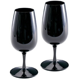 【ISO国際規格】スタイリッシュな黒いワイングラス L'Aveugle(アヴューグル) ブラインドテイスティング用グラスペアセット Φ48×H155mm(215ml)