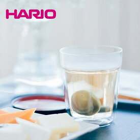 HARIO ハリオ 9オンス 二層 耐熱ガラス ダブルウォール ツイン ロックグラス Φ82×H97mm(260ml 9oz) TRG-260 【熱湯対応】