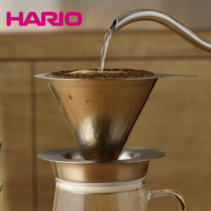 楽天市場】コーヒー ドリッパー ペーパーレス 金属製 HARIO ハリオ 