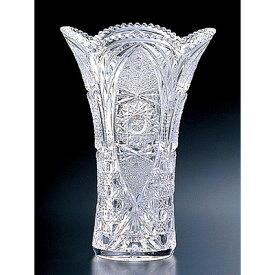 【日本製】 クリスタルガラス 花瓶 アウトゥーレ フラワーベース Lサイズ アデリア Φ155×H280mm おしゃれ ギフト F-70301