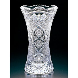 クリスタルガラス 花びん フラワーベース ソリティア (LL) アデリア Φ168×H285mm おしゃれ 可愛い 上品 ギフト 贈り物 R-739