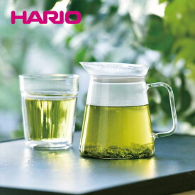 HARIO ハリオ 耐熱 ガラス フタなし 急須 ティーポット・クリア 450 おしゃれ 可愛い Φ74×W130×D100×H123mm(450ml) FNC-45-T【食器洗浄機対応】【電子レンジ対応】【熱湯対応】【BPA FREE】