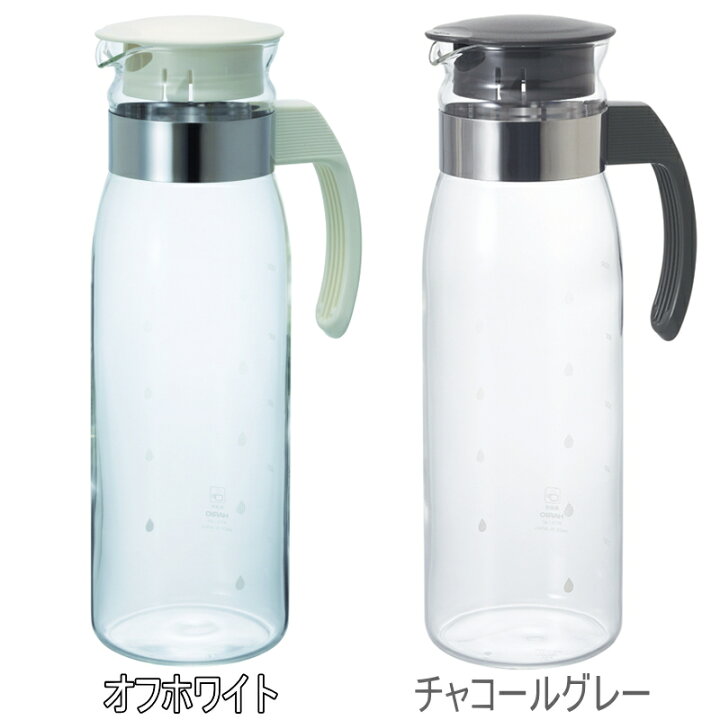 日本製HARIO ハリオ 耐熱 ガラス 冷蔵庫 ポット ピッチャー おしゃれ 可愛い W135×D92×H288mm(1400ml)  RPLN-14-OW 食器洗浄機対応熱湯対応 : Ｋ'ｓ Ｒａｉｎｂｏｗ