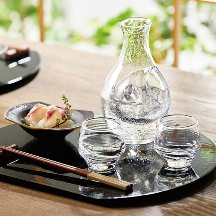 楽天市場】クリスタルガラス 冷酒器セット 玻璃酒器揃 盃2個と氷  
