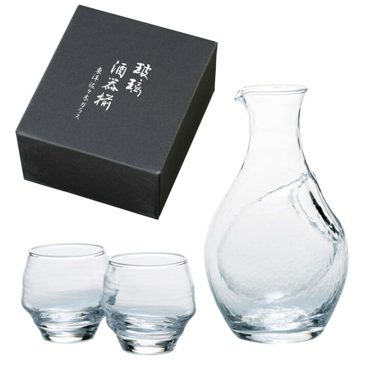 楽天市場】クリスタルガラス 冷酒器セット 玻璃酒器揃 盃2個と氷 