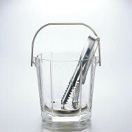 アイスペール 氷入れ トング付 シュマール アデリア Φ122×H120mm(900ml) おしゃれ シンプル カフェ バ…