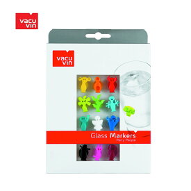 vacu vin ヴァキュバン シリコン グラスマーカー 12個入り おしゃれ 可愛い パーティーグッズ ZO860AA